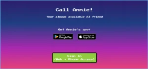 Call Annie AI virtual assistant