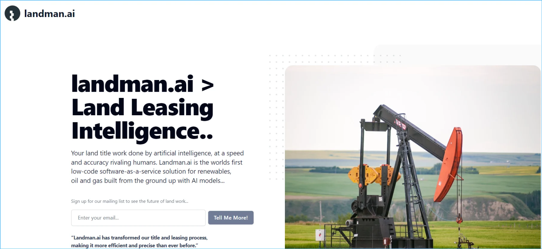 Landman AI Land And Lease Management Tool