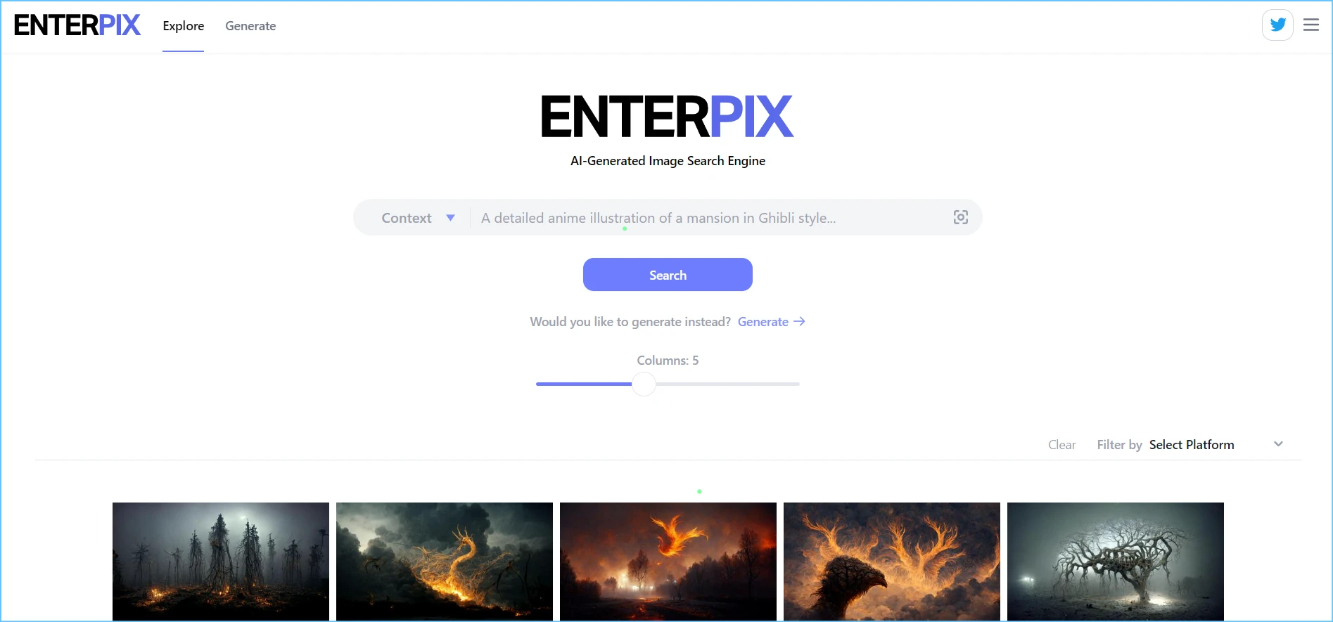 Enterpix image search engine