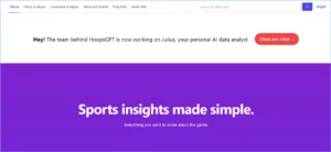 HoopsGPT sports Data analysis tool