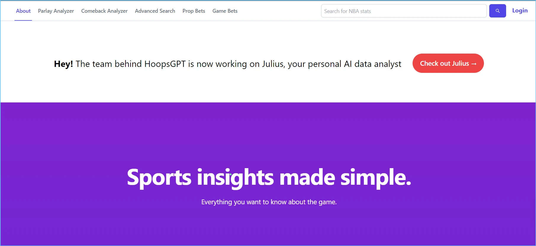 HoopsGPT sports Data analysis tool