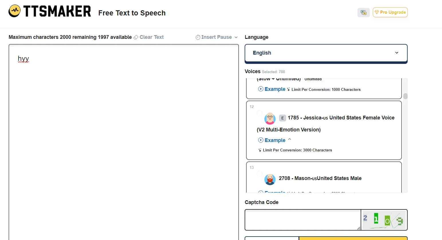 TTSMaker Text-to-speech Ai tool