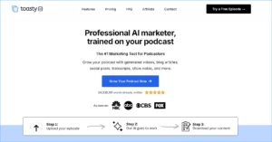 ToastyAI podcast ai tool