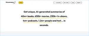 unsummary is an AI powered summarization tool