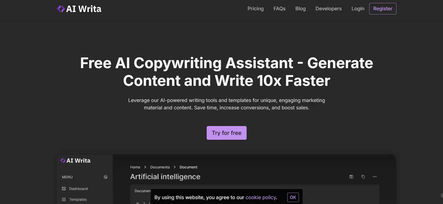 AIWrita AI writing tool