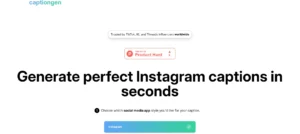 CaptionGen AI captions generator tool