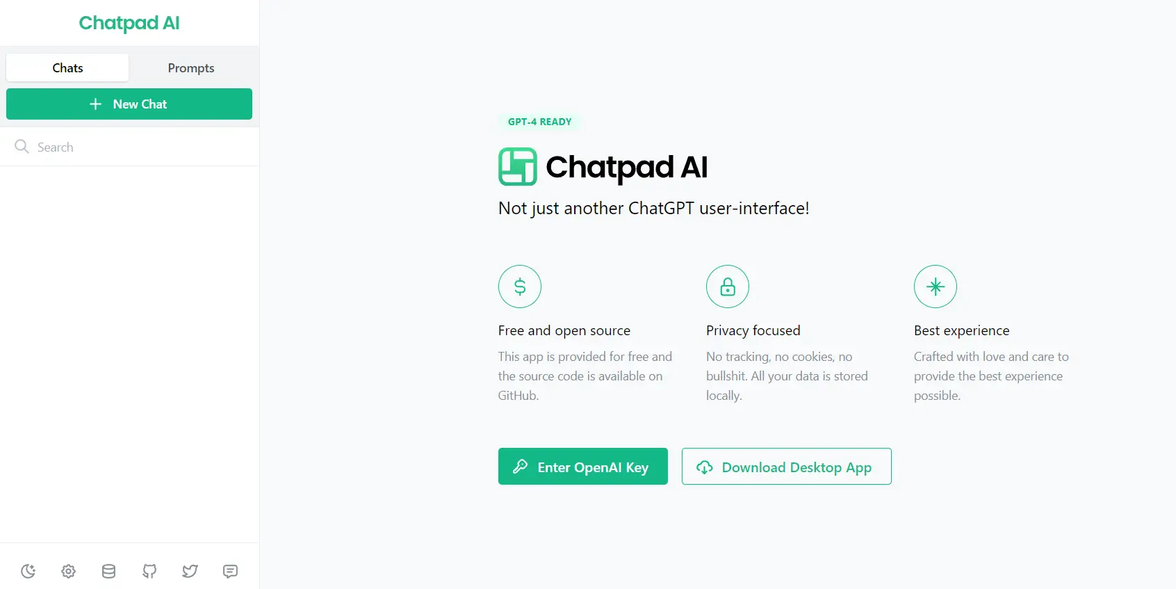 Chatpad AI-powered chat interface tool