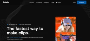 Cutlabs AI video to short clip maker tool