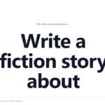 FictionGPT story generator