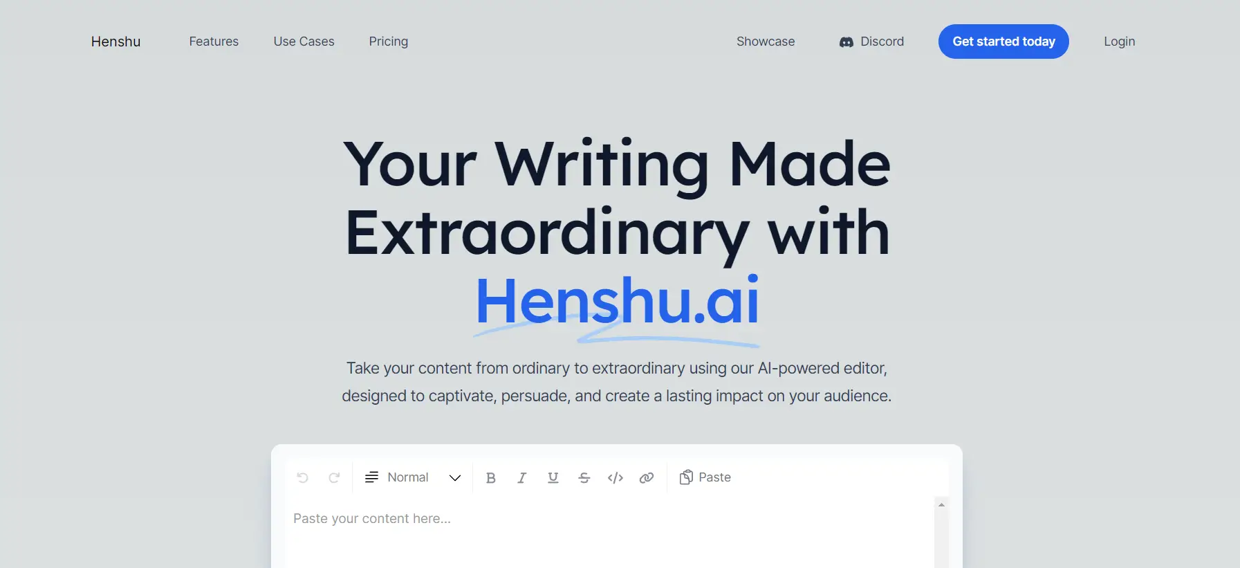 Henshu AI Content Refinement and Editing tool