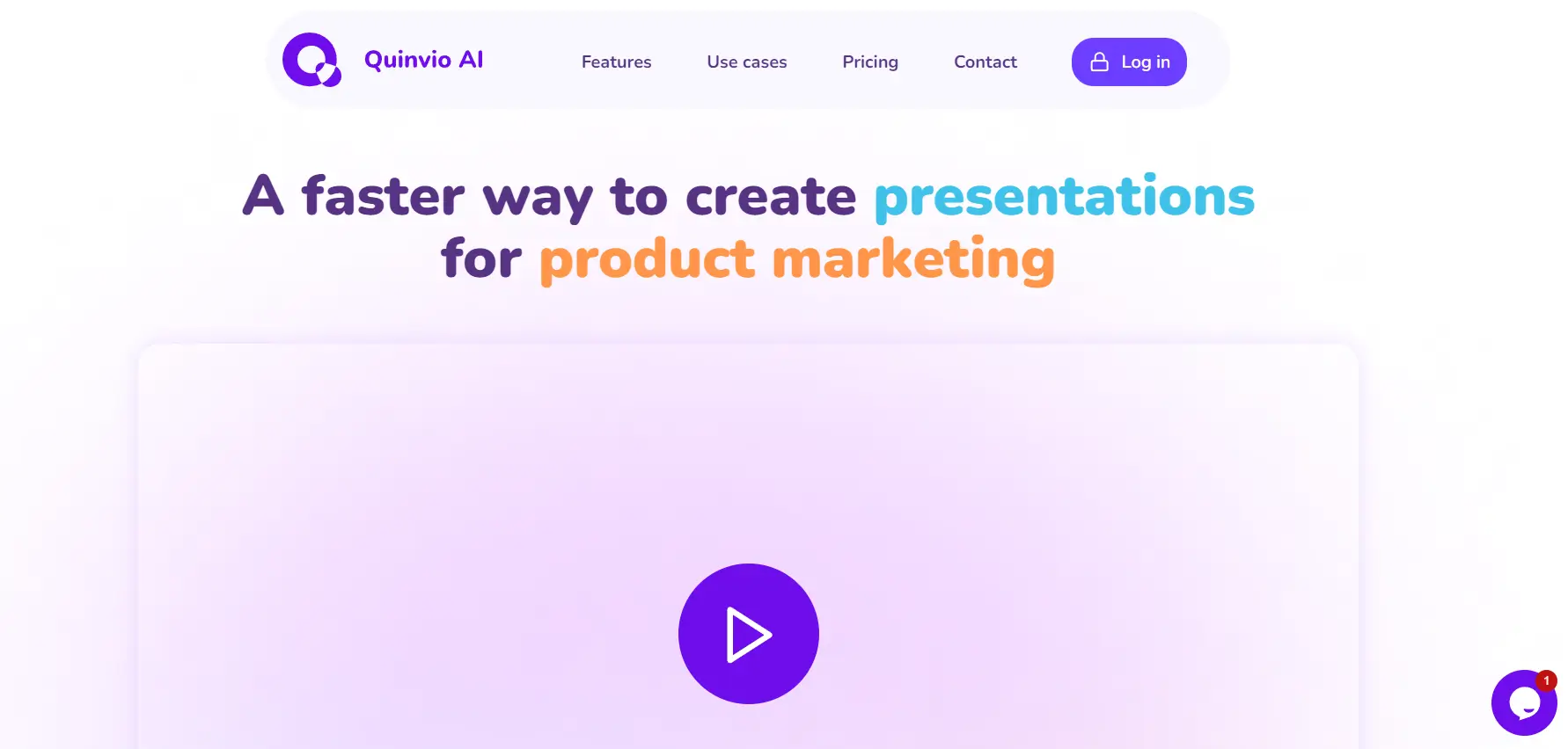 Quinvio AI professional video presentations tool